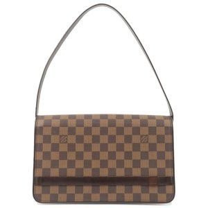 Tribeca Long Damier Ebene Shoulder Bag